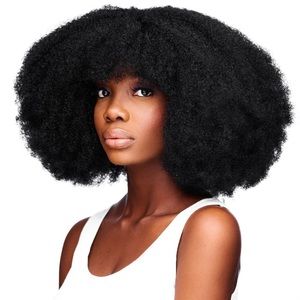 4B/4C Afro Hair wig with bangs